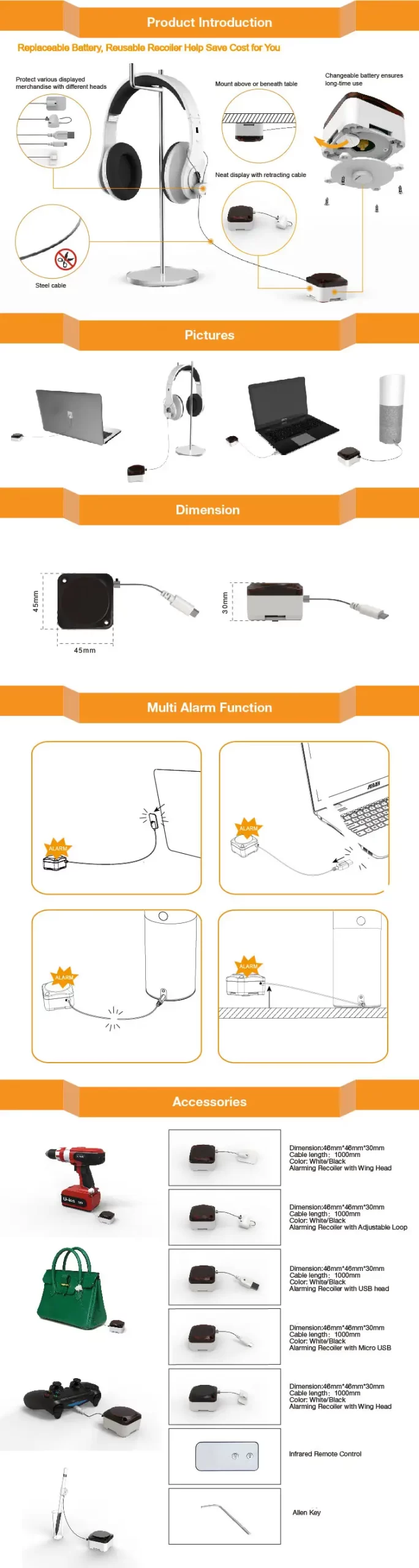 ZXA3019 Multifunctional Simple Security Pull Box
