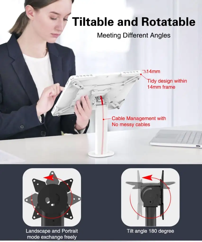 ZXED-2 Desktop Stand + Universal Enclosure - Universal Tablet Holder - 3