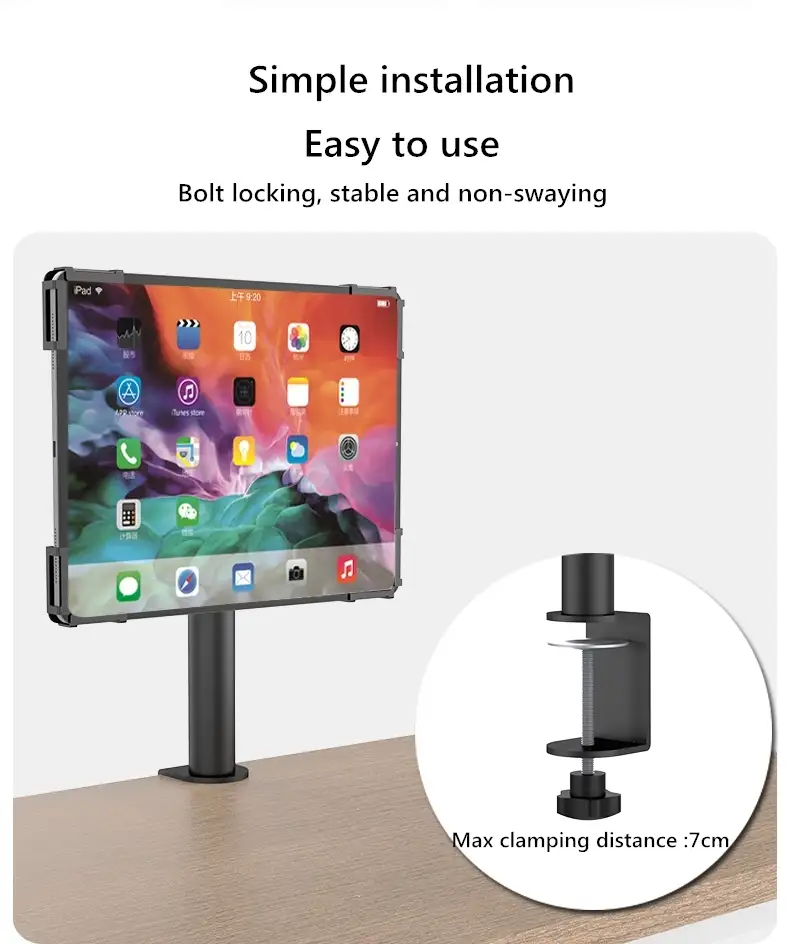 ZXM-01 Universal Anti-theft Desktop Tablet POS Stand