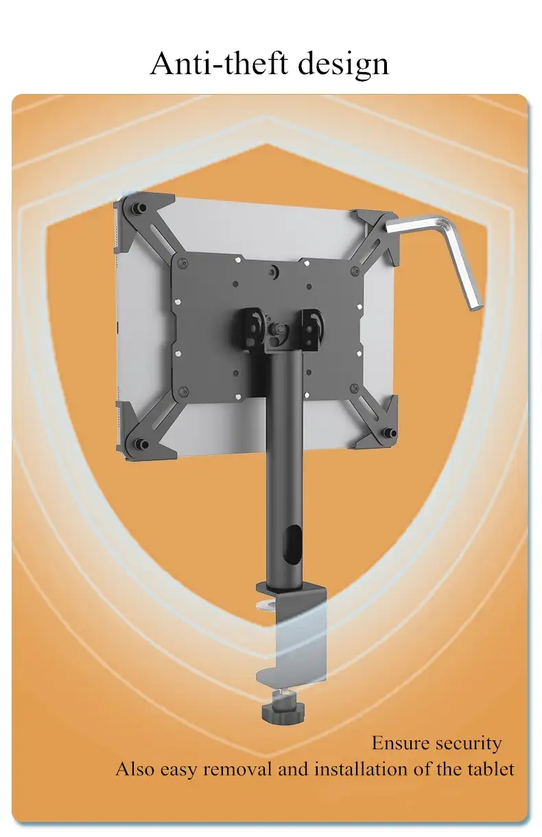 ZXM-01 Universal Anti-theft Desktop Tablet POS Stand