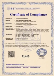 ROHS certification