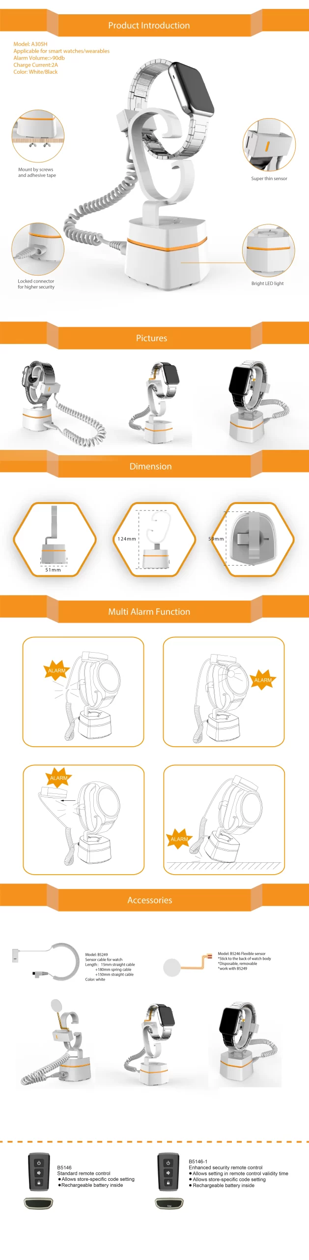 Smartwatch Security Display Stand